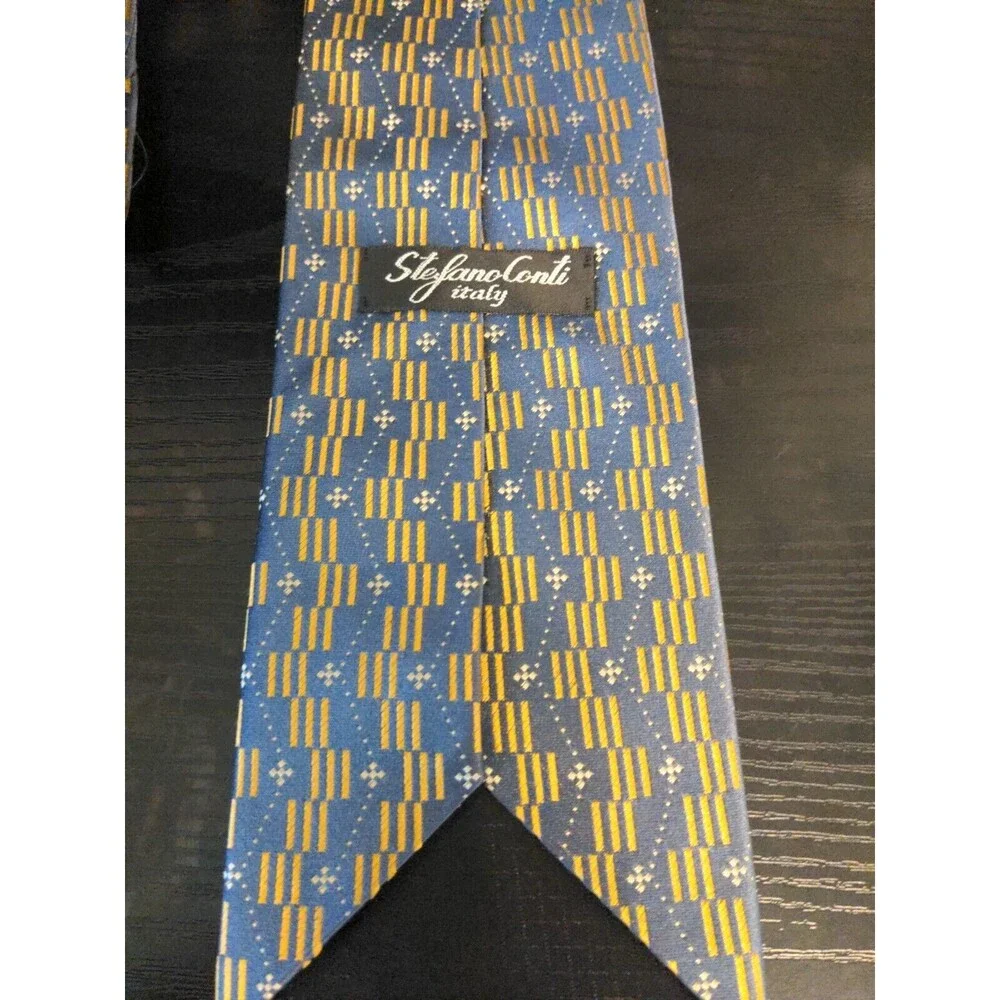 Stefano Conti High End Italian Silk Men's Tie Necktie 58